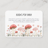 Little Mushroom Wildflower Baby shower Enclosure Informatiekaartje (Voorkant)