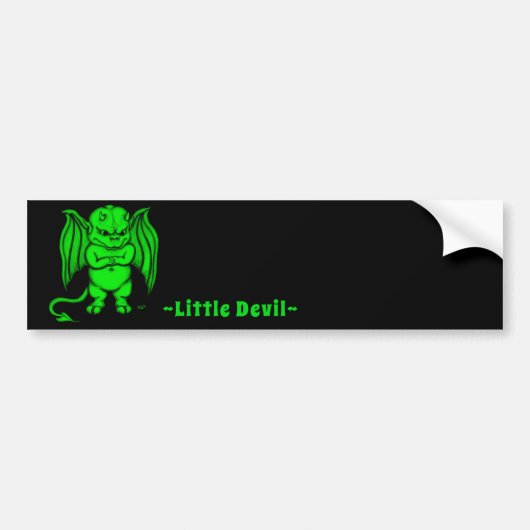 Little nasty Devil Bumpersticker (Voorkant)