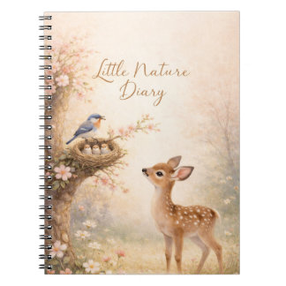 Little Nature Diary Cute Deer Bird Nest Notebook | Notitieboek