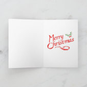 Little New Orleans Snowman Holiday Card Feestdagen Kaart (Binnen)