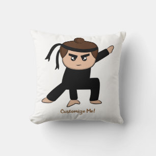 Little Ninja Boy Cute Personalized Kussen