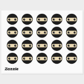 Little Ninja Ronde Sticker (Vel)