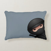 Little Ninja Warrior on Grey Accent Kussen (Voorkant)