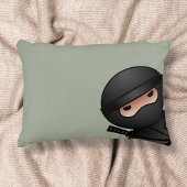 Little Ninja Warrior on Sage Green Decoratief Kussen