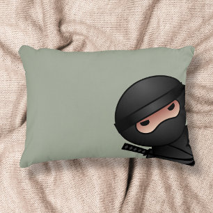 Little Ninja Warrior on Sage Green Decoratief Kussen