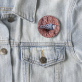 Little Nuthatch Bird Button (In situ)