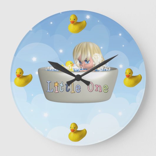 Little One Bath Wall klok (Voorkant)