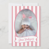 Little One Bow 1st Birthday Photo Invitations (Dos)