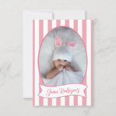 Little One Bow 1st Birthday Photo Invitations (Dos)
