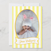 Little One Bow 1st Birthday Photo Invitations (Dos)