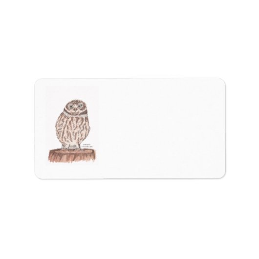 Little Owl Address Label (Voorkant)