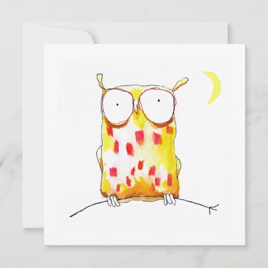 Little Owl Feestdagenkaart (Voorkant)