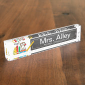 Little Owl | Plaque de nom de l'enseignant (Taille)