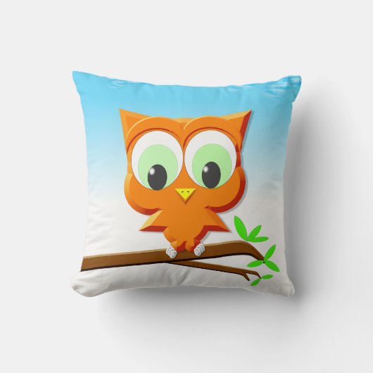 Little Owl sur un Coussin de succursale (Recto)