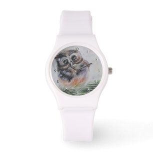 Little Owl Watch - Painting Horloge