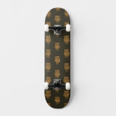 Little Owls Pattern Skateboard (Voorkant)