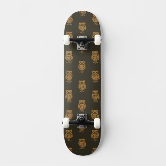 Little Owls Pattern Skateboard (Voorkant)