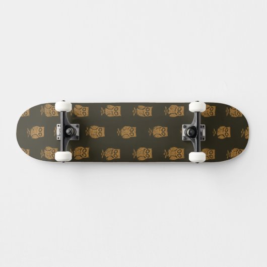 Little Owls Pattern Skateboard (Horizontaal)