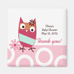 Little Owls Trendy Favor Magnet Magneet