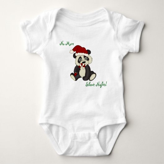 Little Panda Beer Kerstmis Romper (Voorkant)