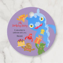 Little Party Monster en confetti Verjaardagsfeestj