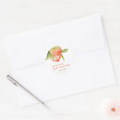 Little Peach Baby Shower Bedank Sticker (Envelop)