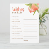 Little Peach Baby shower Souhaite Des Cartes Conse (Debout devant)