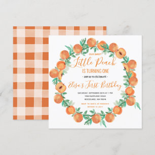 Little Peach gaat een verjaardag vieren Kaart