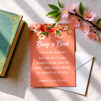 Little Peach Orchard Baby Shower Informatiekaartje