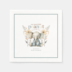 Little Peanut Blue Baby olifantspapier Servet