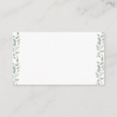 Little Peanut Elephant Baby shower Boeken voor Bab Informatiekaartje (Achterkant)