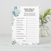 Little Peanut Elephant Baby shower Game Kaart (Staand voorkant)