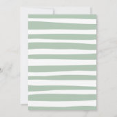 Little Peanut Elephant Baby shower Invitation Kaart (Achterkant)