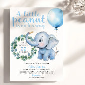 Little Peanut Elephant Baby shower Uitnodiging – C