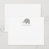 Little Peanut Elephant Dank je wel Bedankkaart (Voorkant / Achterkant)