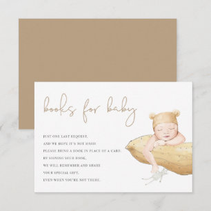 Little Peanut Genderneutrale Boeken voor Baby Bedankkaart