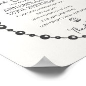 Little Pearl Black Coquette Bow Bday Time Capsule Poster (Hoek)