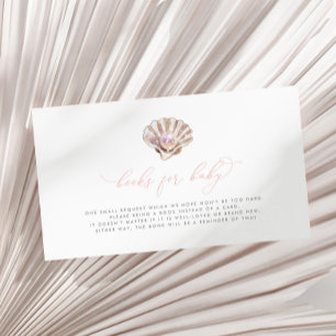 Little Pearl Boeken voor Baby shower Boek Aanvraag Informatiekaartje