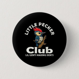Little Pecker Club Shirt voor en achter Ronde Button 5,7 Cm