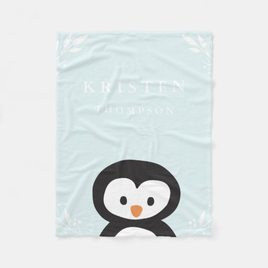 Little Penguin Fleece Blanket Deken (Voorkant)