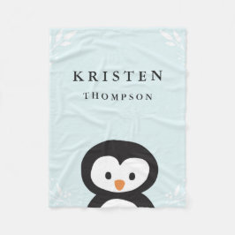 Little Penguin Fleece Blanket Deken