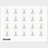 Little Peter Rabbit and Mom Ronde Sticker (Vel)