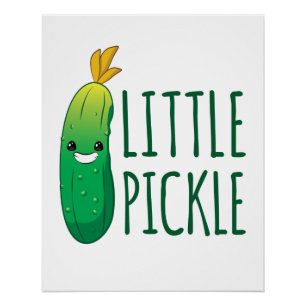 Little Pickle Cute Green Pickle die zonnebril draa Perfect Poster