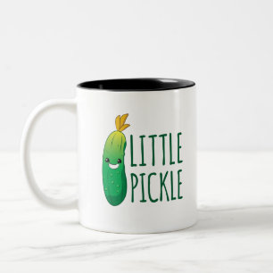 Little Pickle Cute Green Pickle die zonnebril draa Tweekleurige Koffiemok