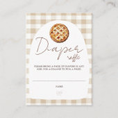Little Pie Baby shower Luier Raffle Informatiekaartje (Voorkant)