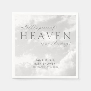 Little Piece of Heaven Baby Shower Servet