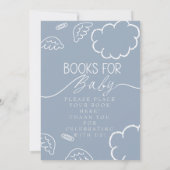Little Piece of Heaven blue Books for Baby Sign Kaart (Achterkant)