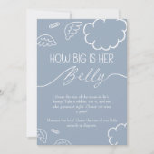 Little Piece of Heaven How Big Is Her Belly Blue Kaart (Voorkant)