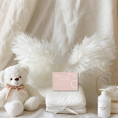 Little Piece of Heaven Pink Diaper Raffle Card Informatiekaartje