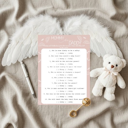 Little Piece of Heaven Pink Guess Who Game Kaart